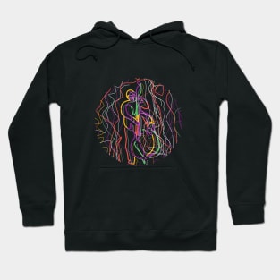 Abstract Colorful Bass Musician Hoodie